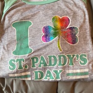 St Patrick’s day baseball style shirt